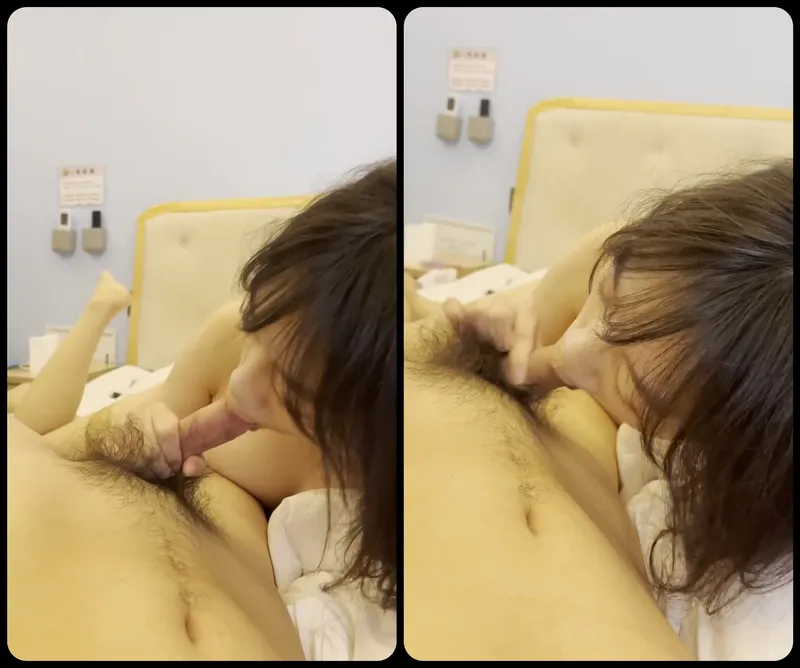 Tình nhân ngoan liếm láp cục thịt bự của anh